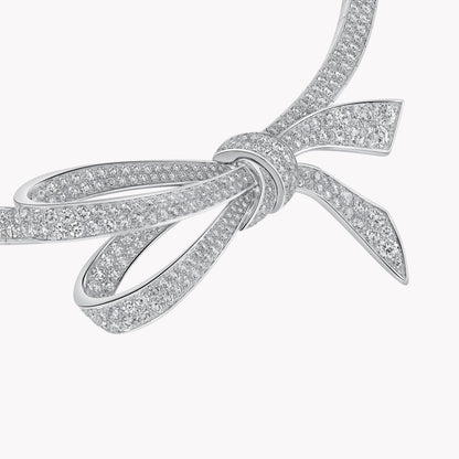 Carave Paris Pavé Diamond Bow Collar Necklace