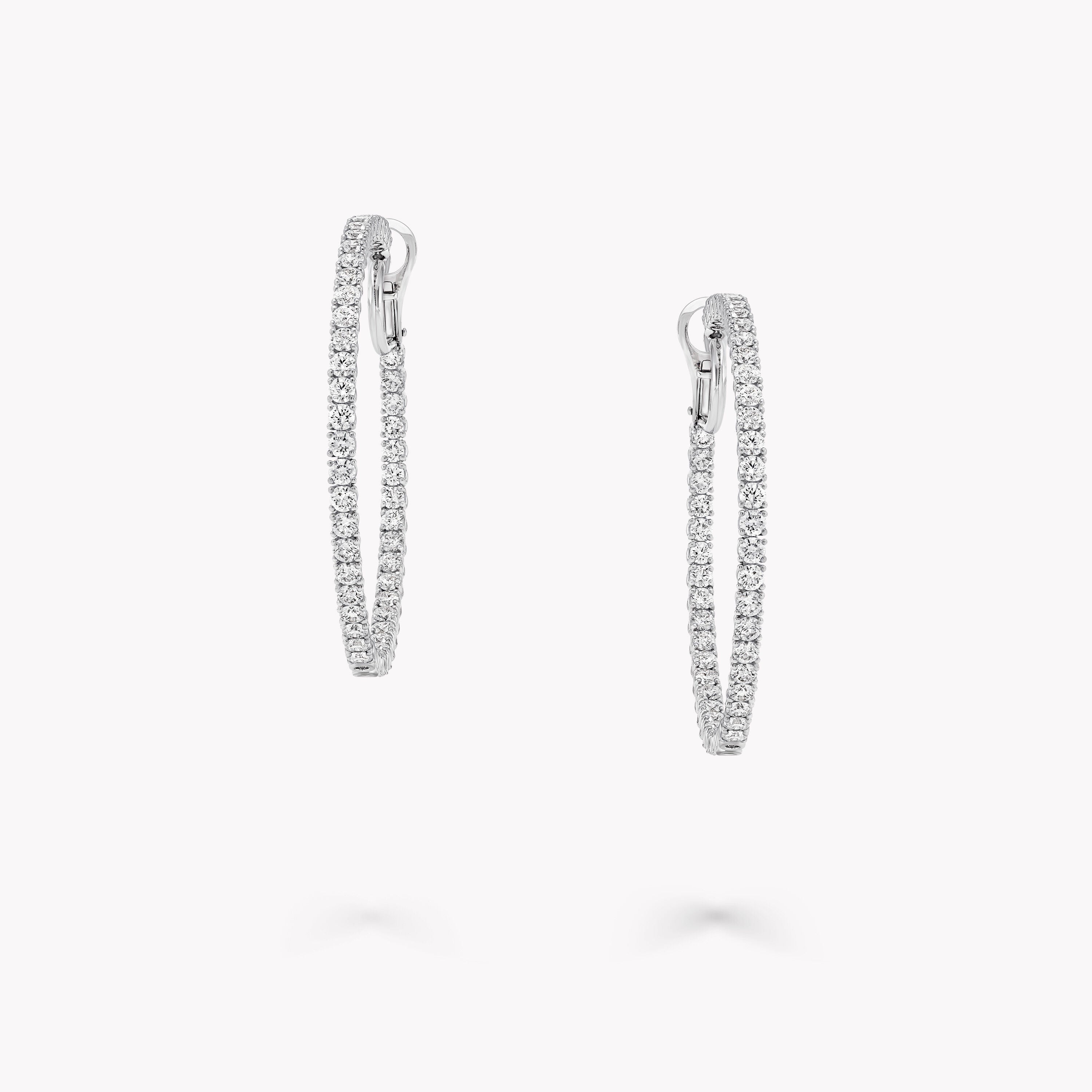 Carave Paris Pavé Diamond Hoop Earrings
