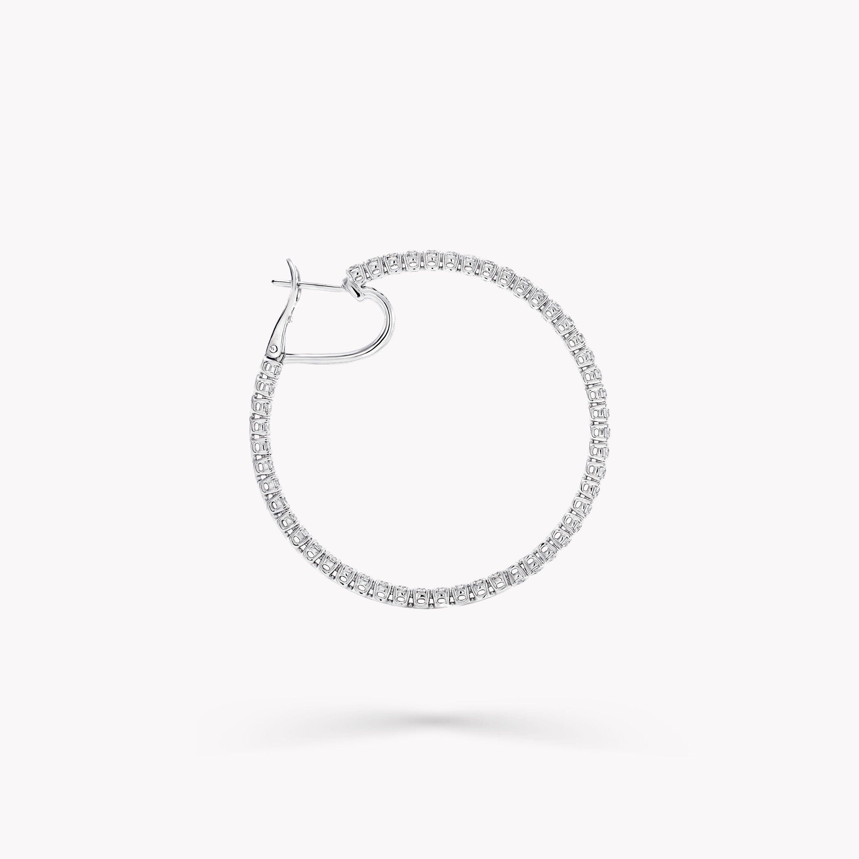 Carave Paris Pavé Diamond Hoop Earrings