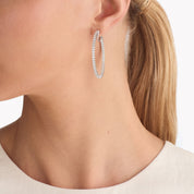 Carave Paris Pavé Diamond Hoop Earrings