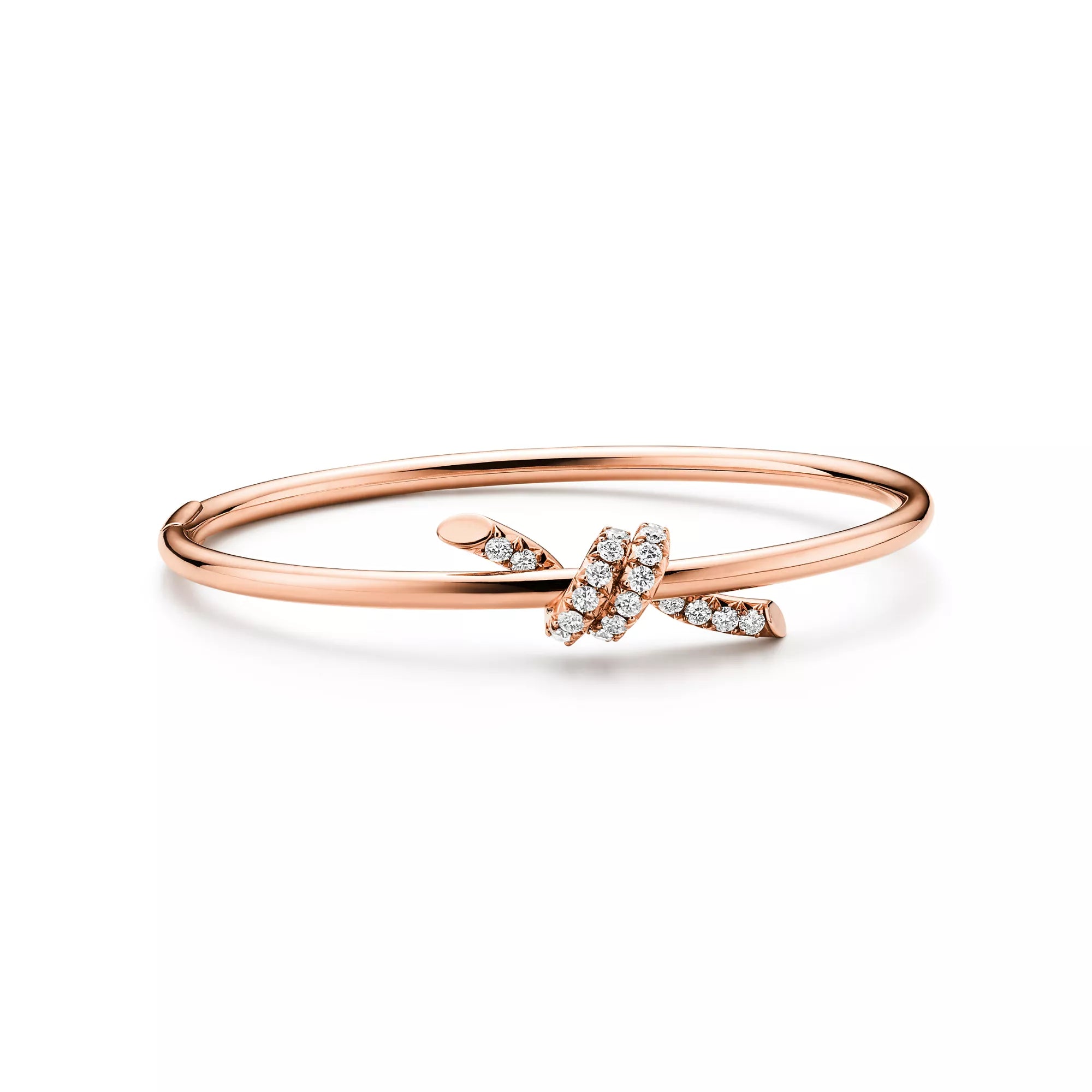 Carave Paris Pavé Diamond Nail Wrap Rose Gold Bangle for Women