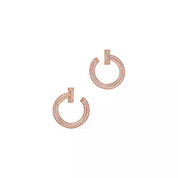 Carave Paris Pavé Double Circle Open Hoop Earrings