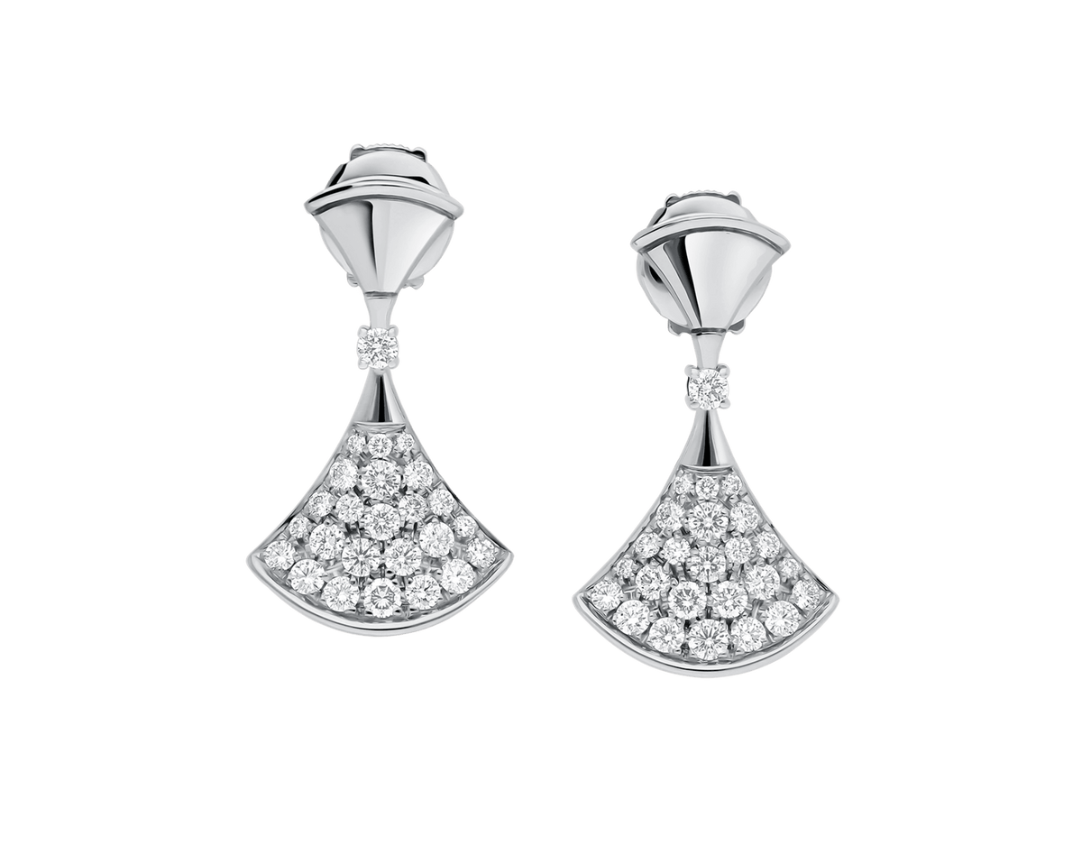 Carave Paris Pavé Fan Drop Earrings