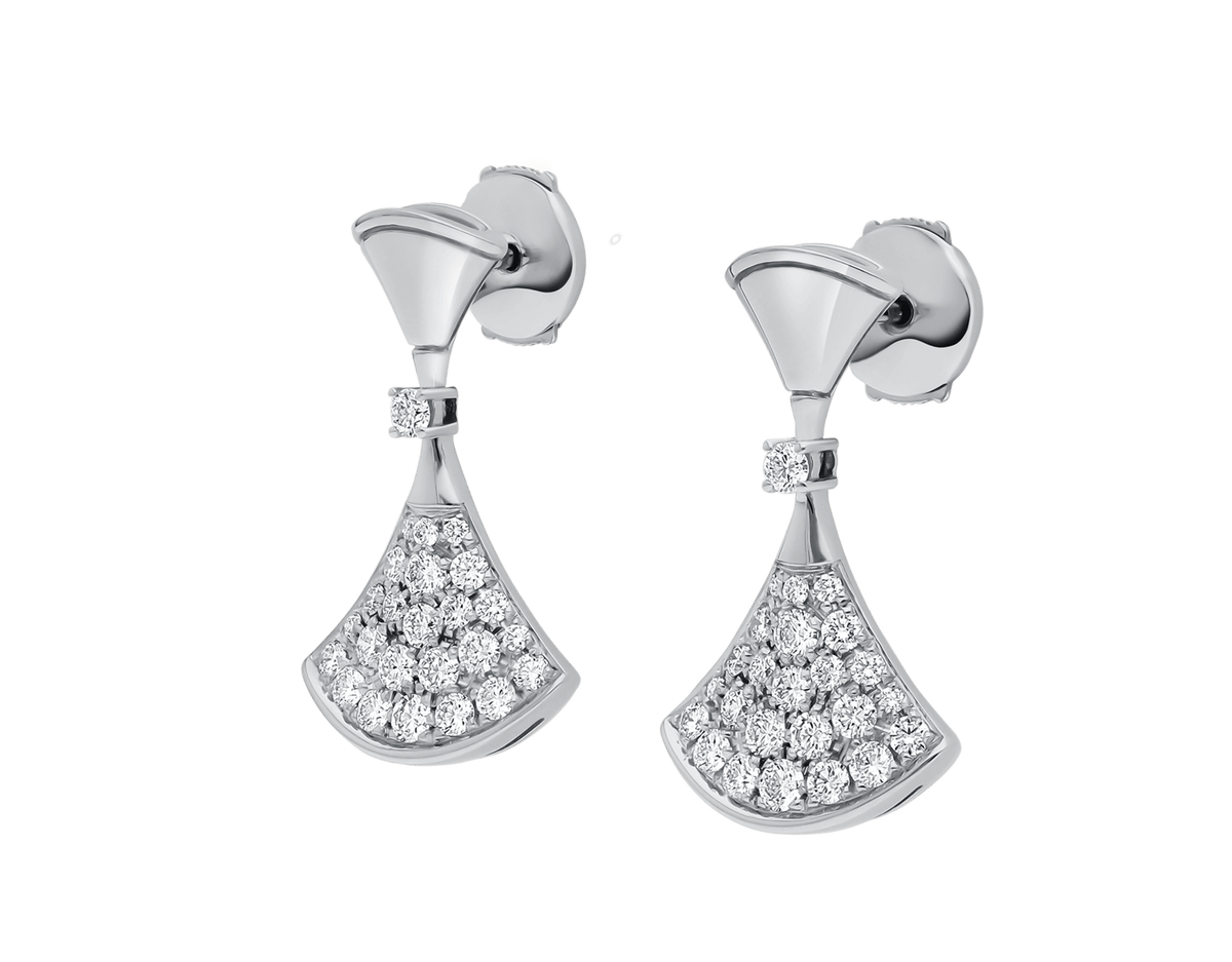Carave Paris Pavé Fan Drop Earrings