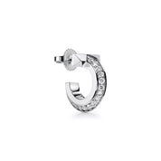 Carave Paris Pavé Geometric Open Hoop Earring
