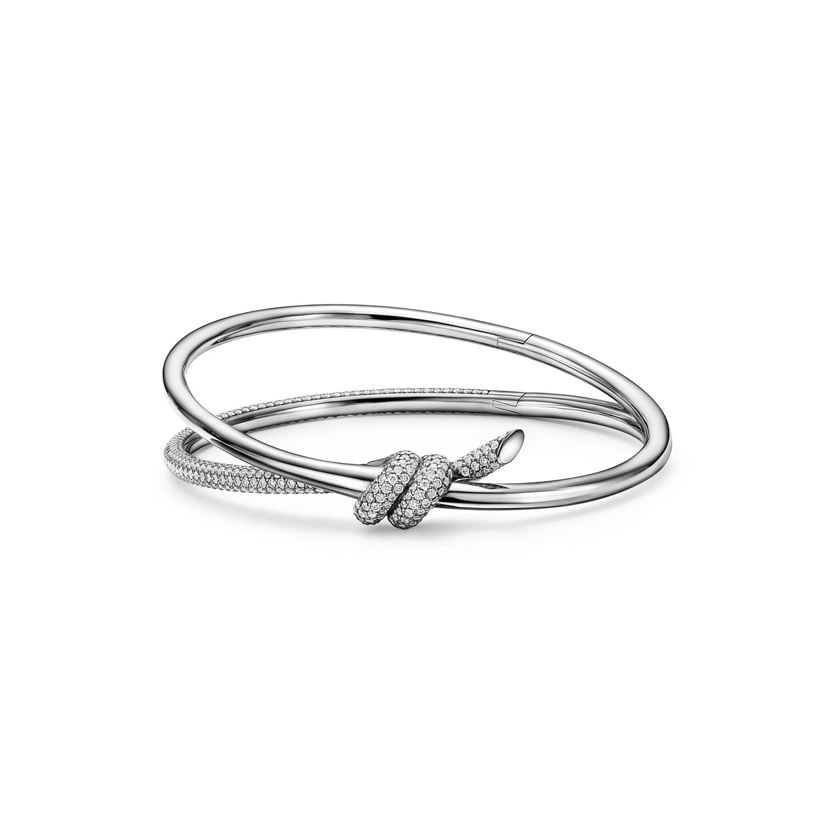Carave Paris Pavé Knot Bangle Bracelet