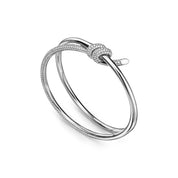 Carave Paris Pavé Knot Bangle Bracelet