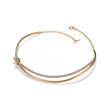 Carave Paris Pavé Knot Collar Necklace