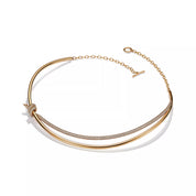 Carave Paris Pavé Knot Collar Necklace in Gold