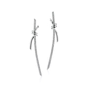 Carave Paris Pavé Knot Drop Earrings