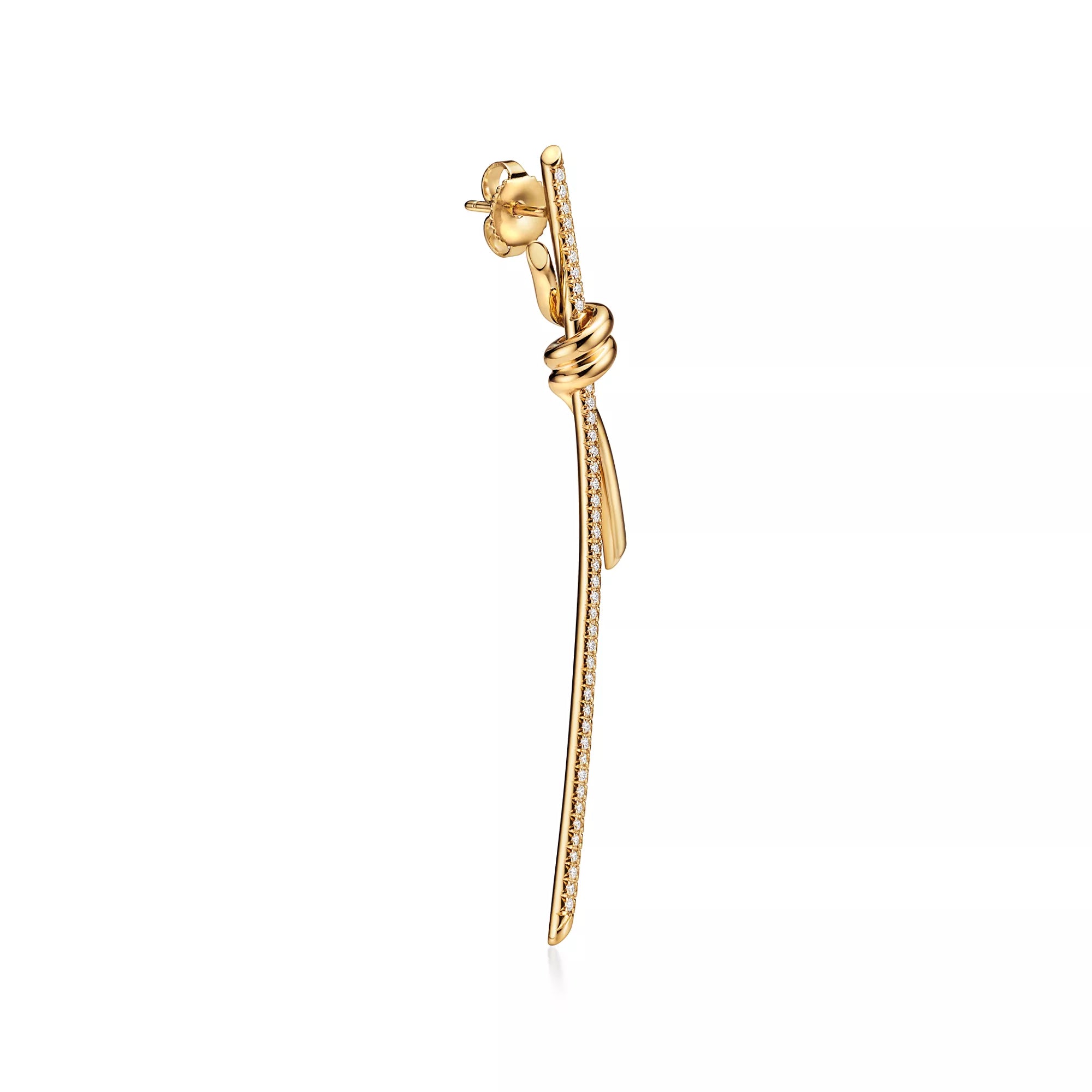Carave Paris Pavé Knot Drop Earrings