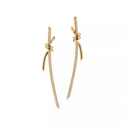 Carave Paris Pavé Knot Drop Earrings