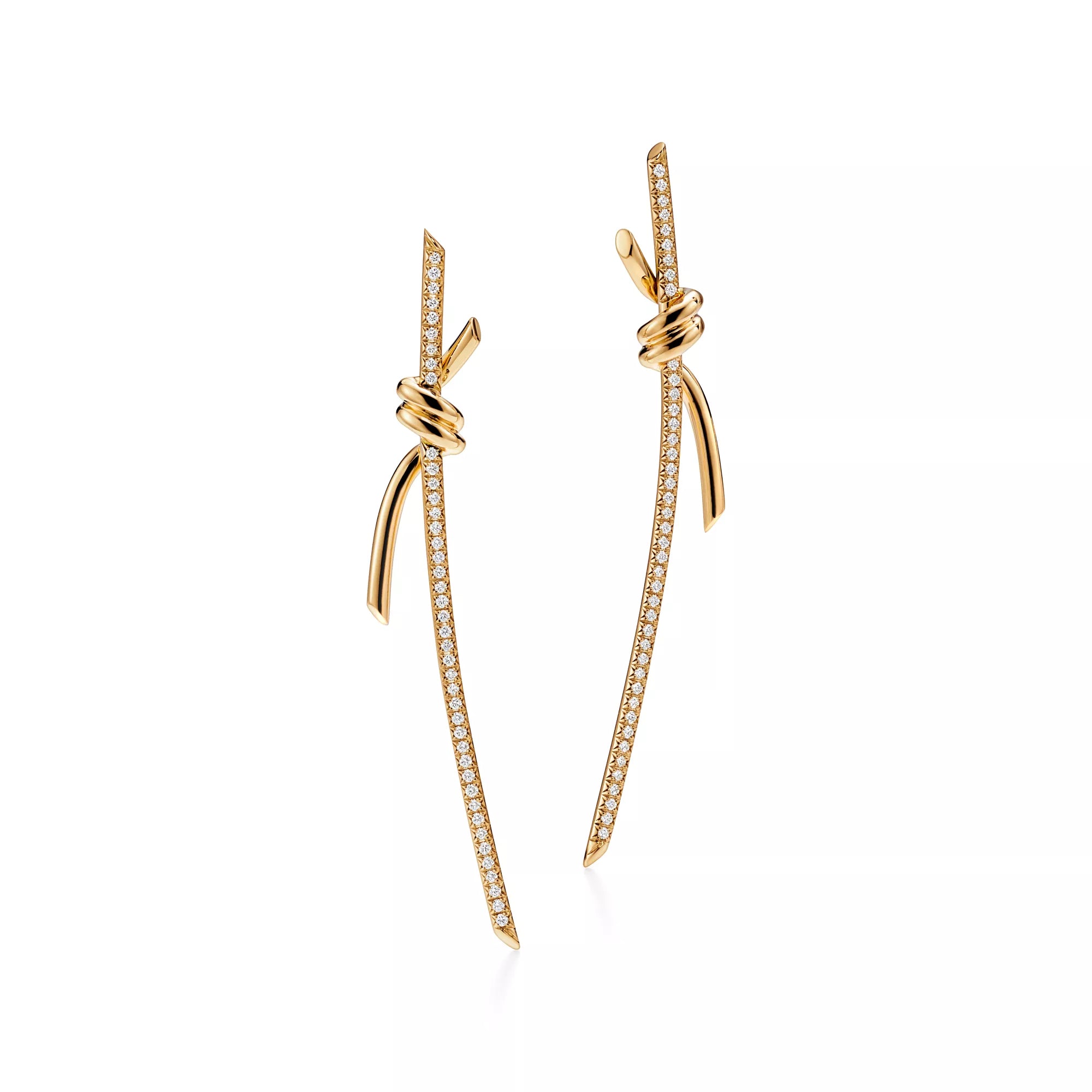 Carave Paris Pavé Knot Drop Earrings