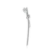 Carave Paris Pavé Knot Drop Earrings