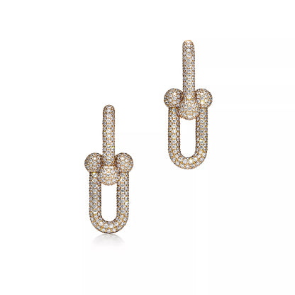 Carave Paris Pavé Link Drop Earrings