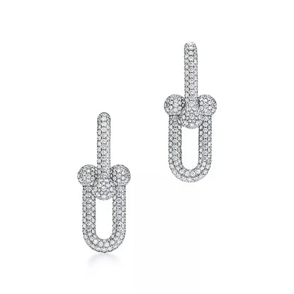 Carave Paris Pavé Link Drop Earrings