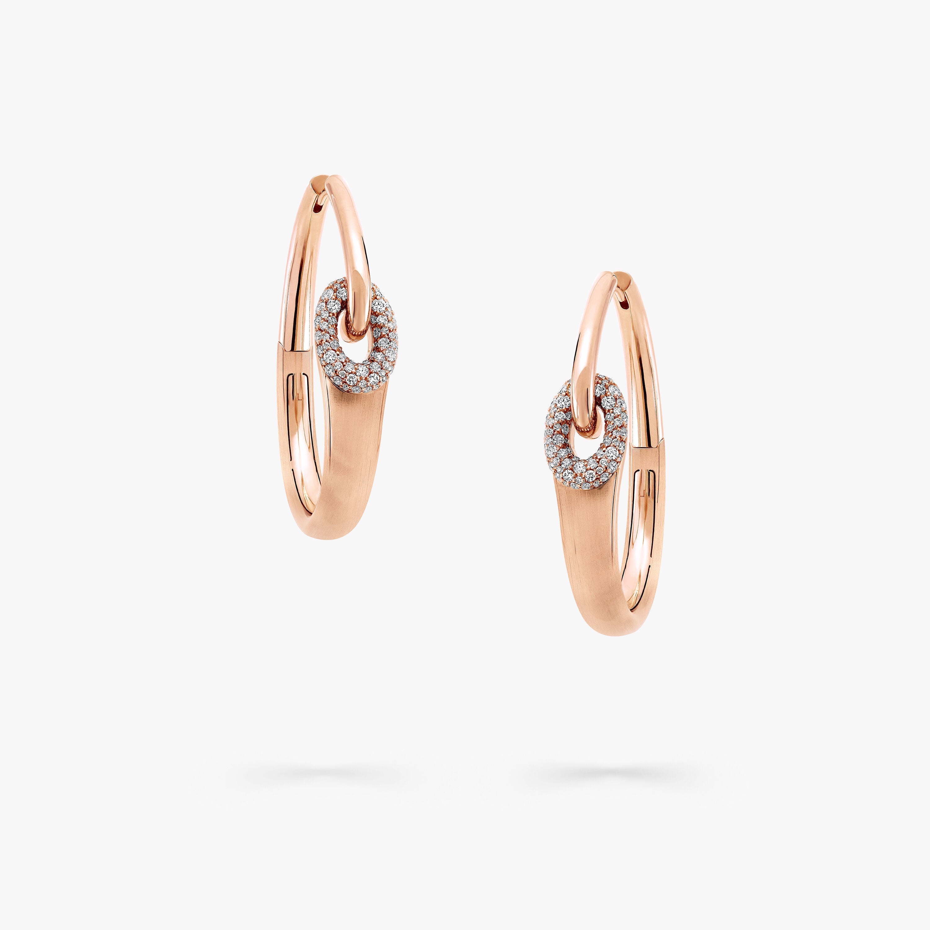 Carave Paris Pavé Link Hoop Earrings