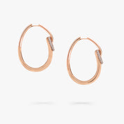 Carave Paris Pavé Link Hoop Earrings