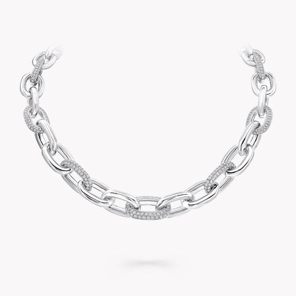 Carave Paris Pavé Link Statement Chain Necklace