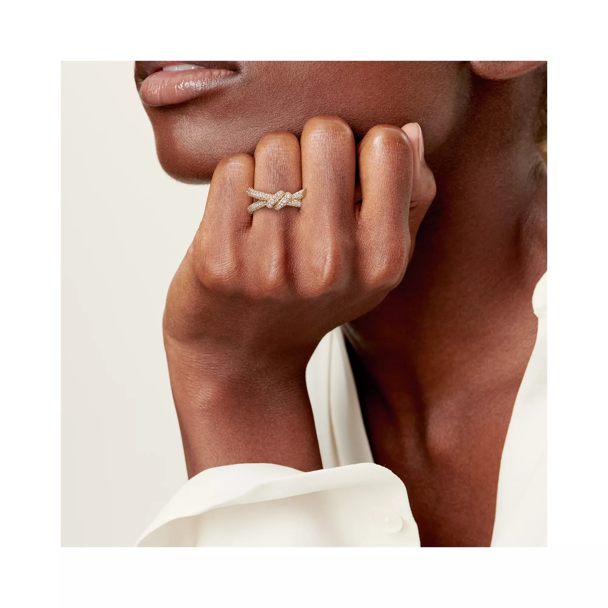 Carave Paris Pavé Nail Wrap Ring