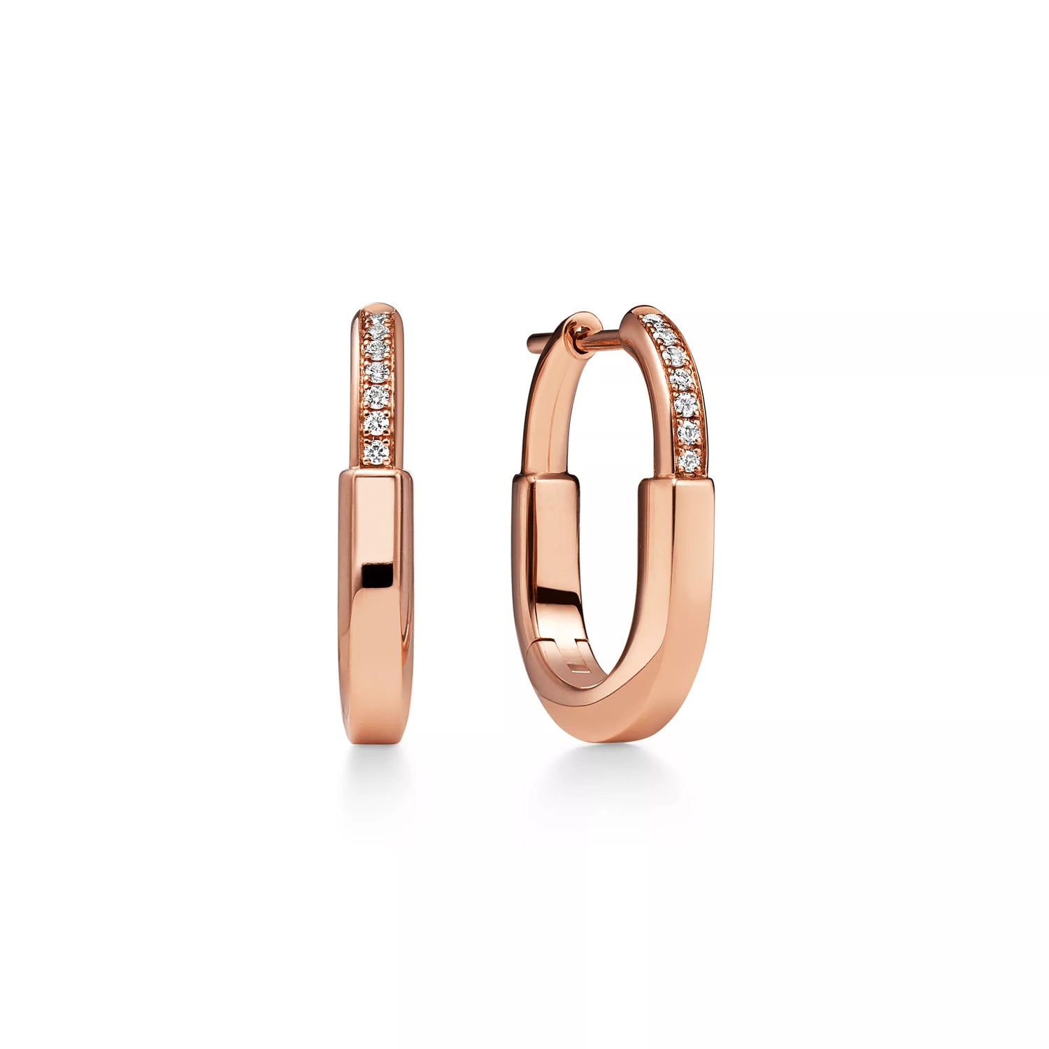 Carave Paris Pavé Rectangular Huggie Hoop Earrings