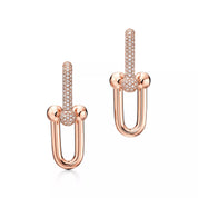 Carave Paris Pavé Sphere Link Hoop Earring