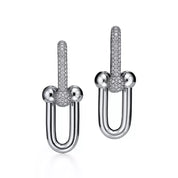 Carave Paris Pavé Sphere Link Hoop Earring