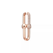 Carave Paris Pavé Sphere Link Hoop Earring