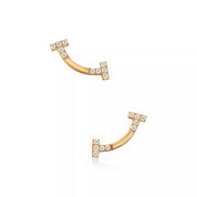 Carave Paris Pavé T Ear Jacket Earrings