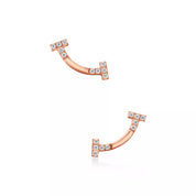 Carave Paris Pavé T Ear Jacket Earrings