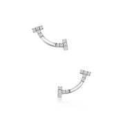 Carave Paris Pavé T Ear Jacket Earrings