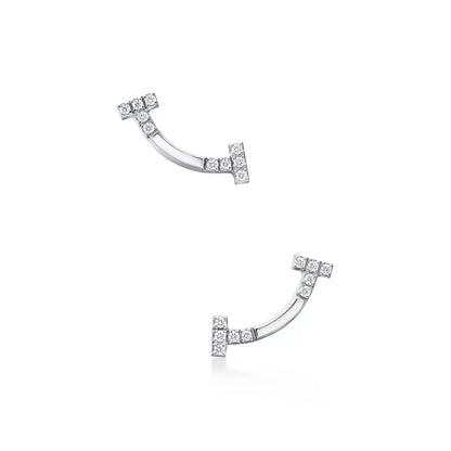 Carave Paris Pavé T Ear Jacket Earrings