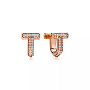 Carave Paris Pavé T-Shape Huggie Earring