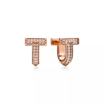 Carave Paris Pavé T-Shape Huggie Earring