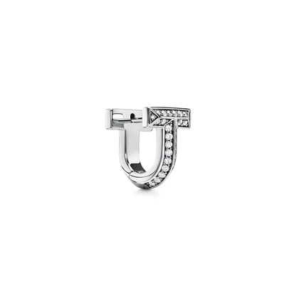 Carave Paris Pavé T-Shape Huggie Earring