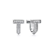 Carave Paris Pavé T-Shape Huggie Earring