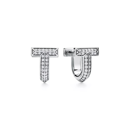 Carave Paris Pavé T-Shape Huggie Earring