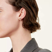 Carave Paris Pavé T-Shape Huggie Earring