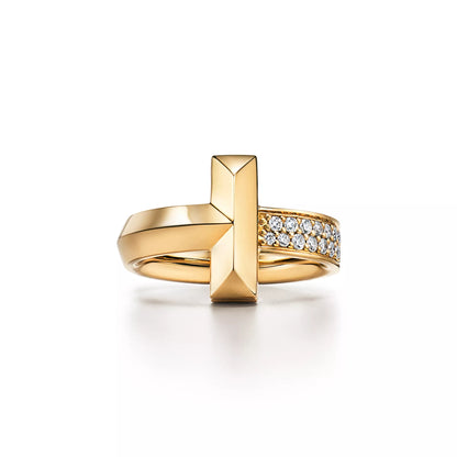 Carave Paris Pavé T Wrap Diamond Ring