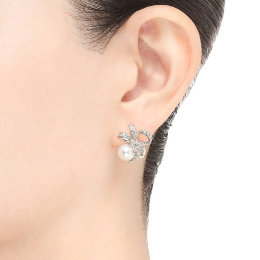 Carave Paris Pearl Bow Stud Earrings