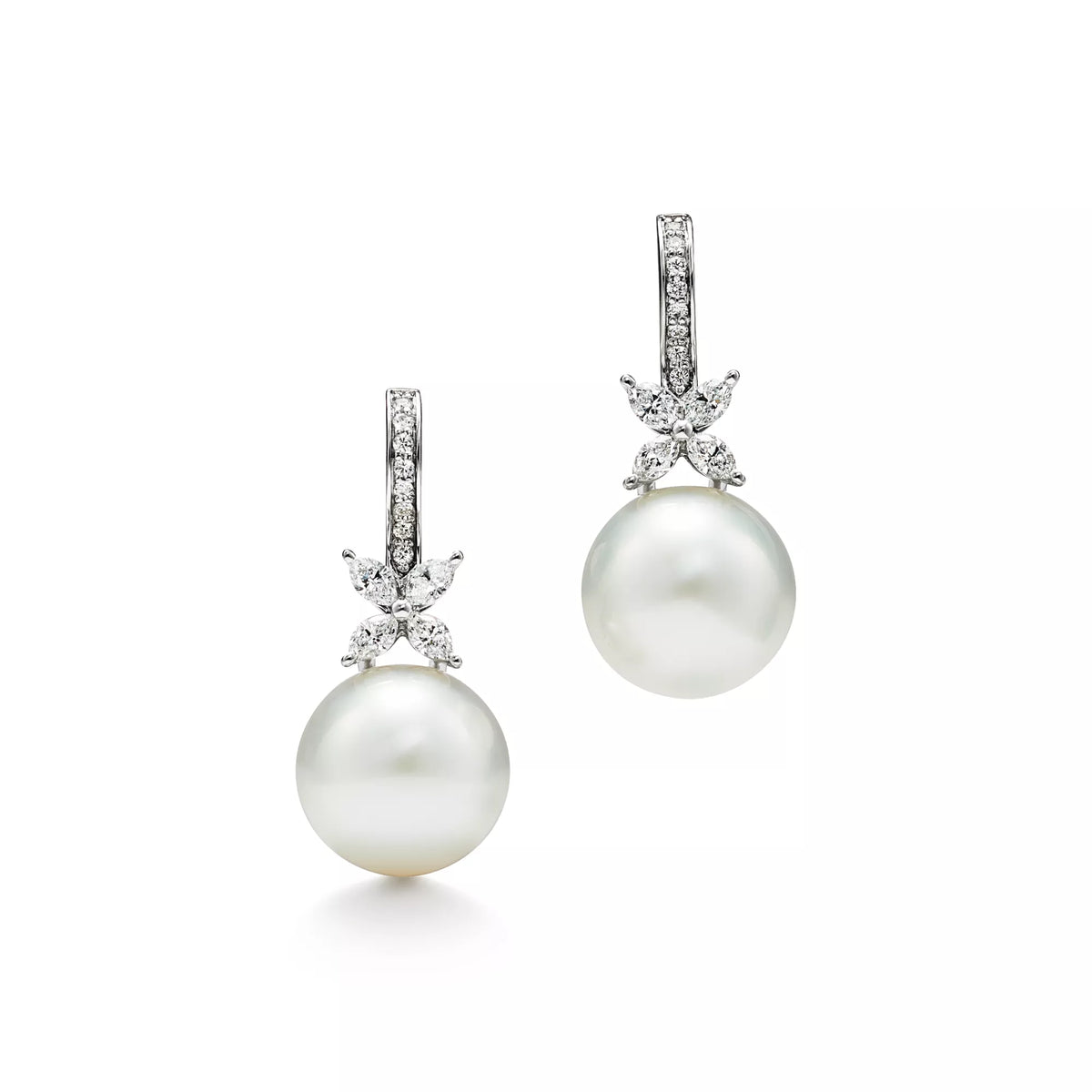 Carave Paris Pearl Butterfly Drop Hoop Earring