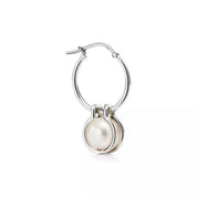 Carave Paris Pearl Charm Hoop Earring