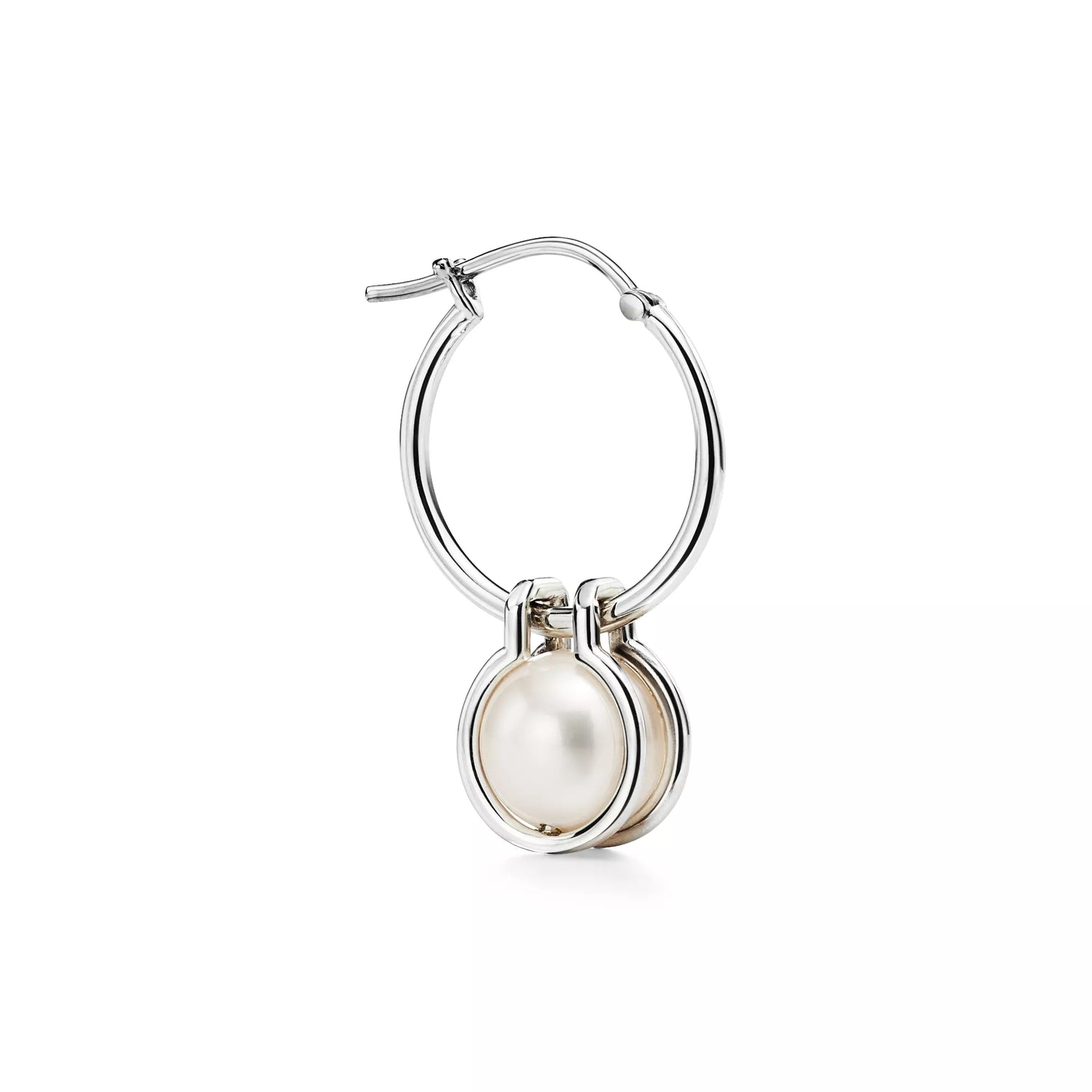 Carave Paris Pearl Charm Hoop Earring