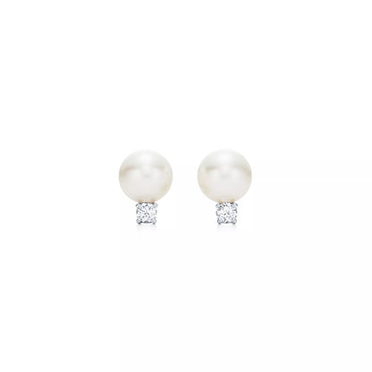 Carave Paris Pearl & Diamond Accent Stud Earring