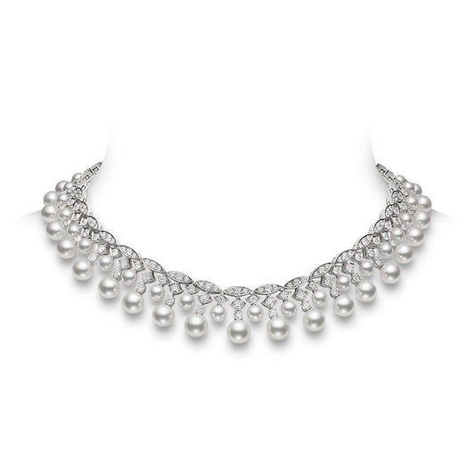 Carave Paris Pearl Fringe Vine Necklace