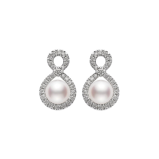 Carave Paris Pearl Halo Drop Earrings