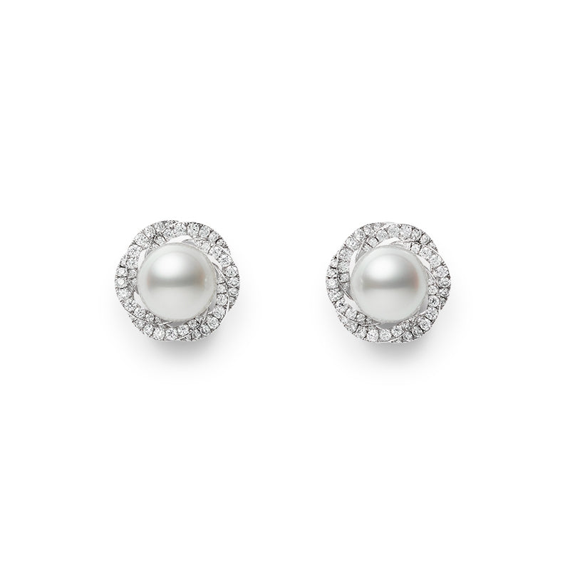Carave Paris Pearl Halo Stud Earrings