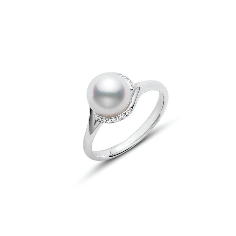 Carave Paris Pearl Halo Swirl Ring