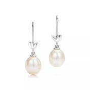 Carave Paris Pearl Heart Drop Earrings