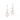 Carave Paris Pearl Heart Drop Earrings